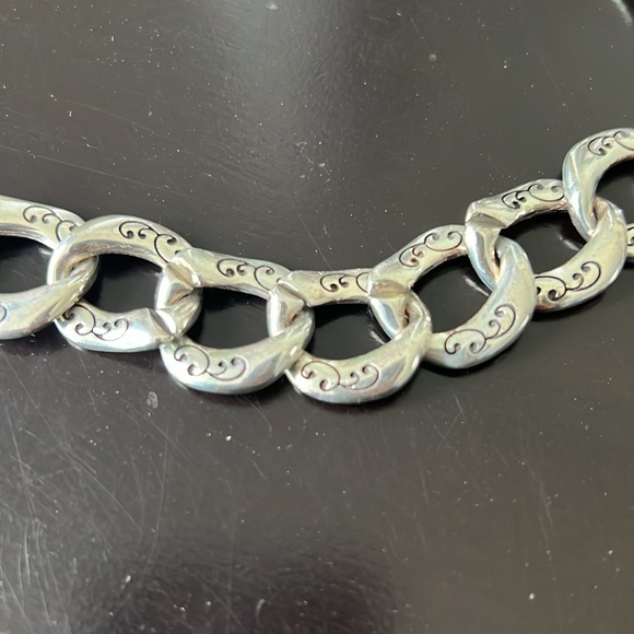 Brighton Scroll Chain Link Necklace - Picture 3 of 3